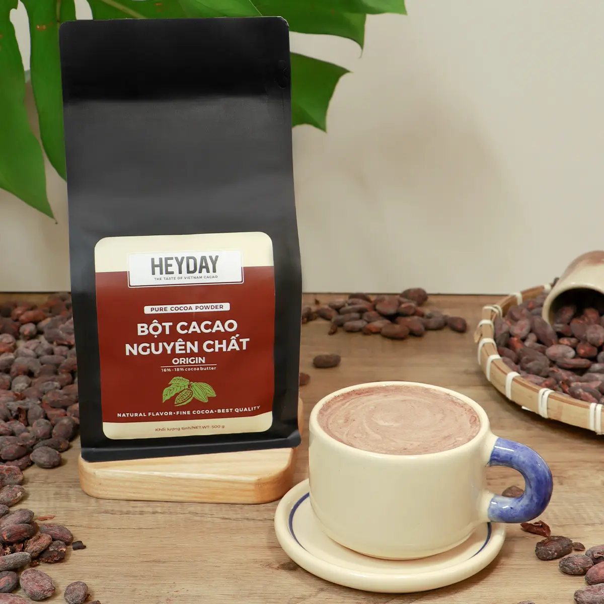 Bột cacao nguyên chất - Dòng Origin thượng hạng - Túi zip 500g