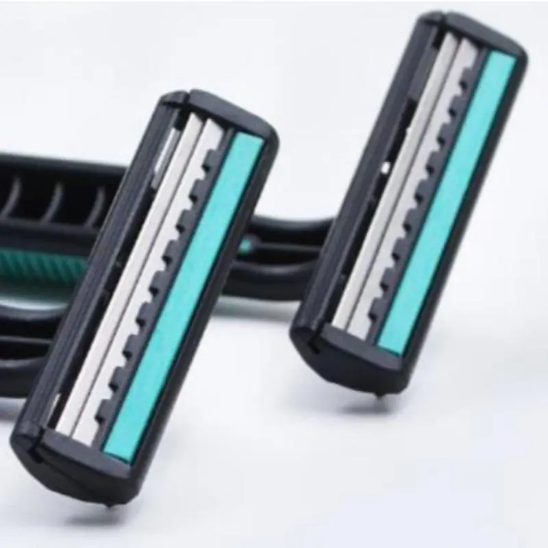 Manual Razor Blade Set, 18pcs Replaceable Razor Blade Heads & 1 Count Razor Handle, Professional Shaving Tool for Men 6