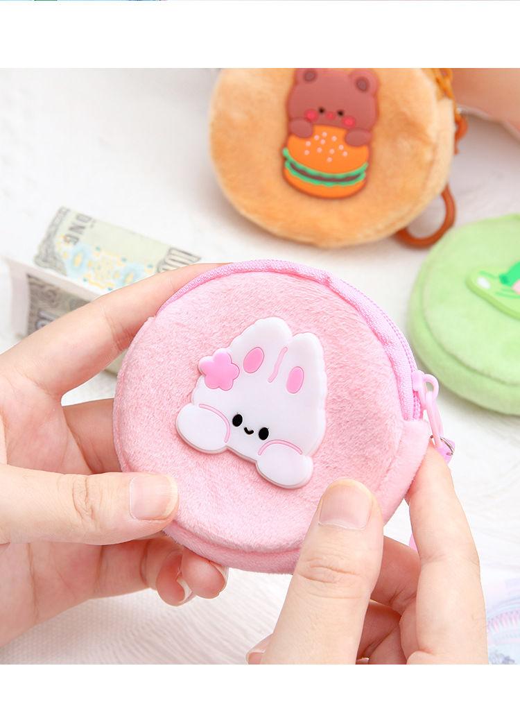 Product Introduction of 2025[1677 Positive Reviews] New Cute Cartoon Plush Student Purse Children's Mini Key Portable Small Bag 11