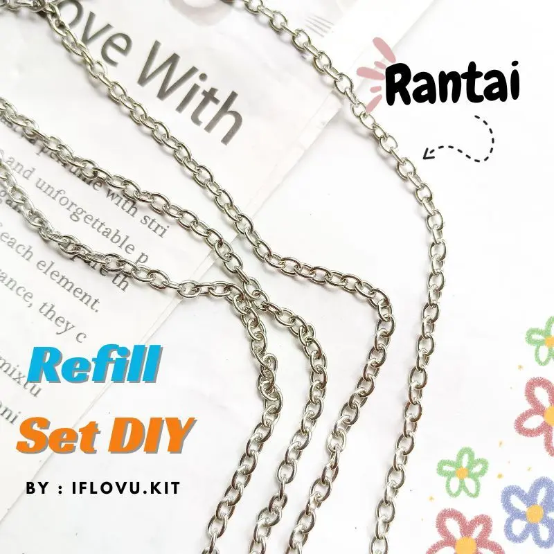 REFILL SET DIY By Iflovu Kit | Kodokan Gelang 1 Set Box stopper ring Kokot Udang Rantai Lada Stopper Gantungan Hp 7