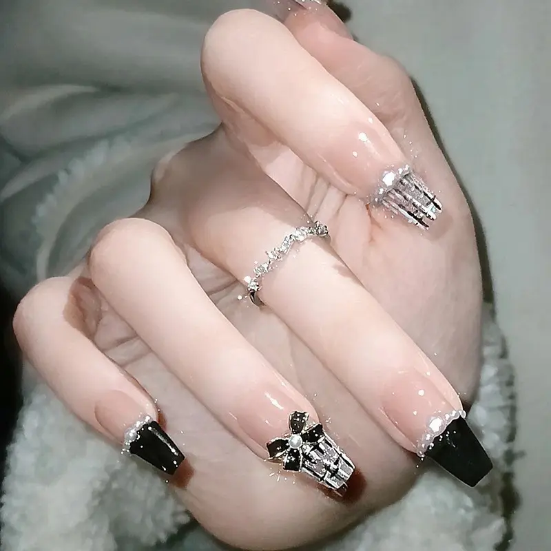 Miếng Dán Móng Tay Giả, Nửa Thủ Công, Nghệ Thuật Làm Móng Đơn Giản, 24 Miếng, Thành Phẩm Khỏa Thân Thuần Khiết, Có Thể Tái Sử Dụng, Thời Trang Pháp, Sản Phẩm Mới, Gel Đẹp, Bộ Làm Móng Đơn Giản, Nối Móng Tay Giả, Đồ Trang Trí Móng Tay