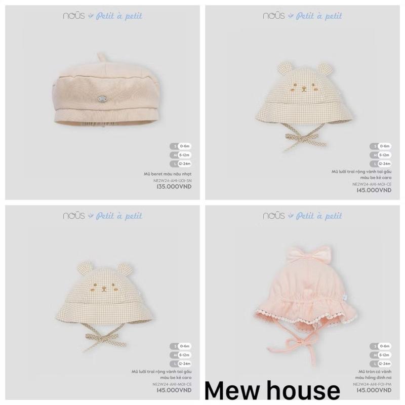 [Nous] - Mũ Nous hoạ tiết dễ thương cho bé trai, bé gái Nón Cotton Giữ Ấm - Hàng thanh lý Hat 4