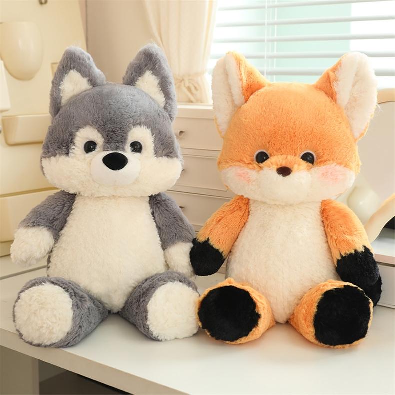Đồ Chơi Sói Xám Cáo, Dễ Thương, Thiết Kế Mèo Con Ngủ, Búp Bê Rừng, Thích Hợp Làm Quà Tặng Sinh Nhật Cho Bé Gái 1