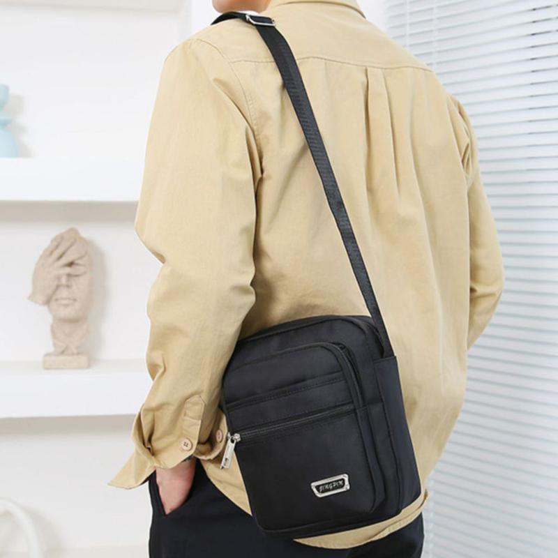 Product Introduction of Fashion Sports Bag Nylon Men's Large Capacity Multi Pocket Casual Shoulder Bag  Outdoor Color Multi Functional Crossbody Bag 19
