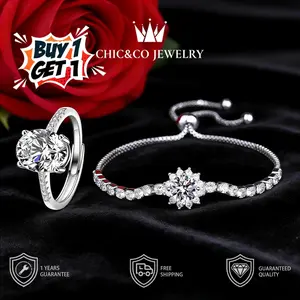 [BUY 1 GET 1]Cincin Wanita Elegan + Gelang Perak Terbaru I Cincin JanjiTunangan Couple I Gaya Korea Sederhana Cocok untukHadiah & Acara Sehari-hari CHIC&CO adjustableaksesoris anti luntur anti perubahan warna garansi1 tahunCOD 209 SL02