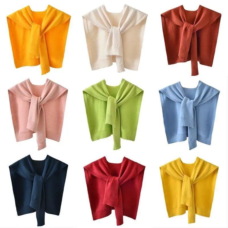 Khăn Choàng Vắt Vai Phối Áo Phông Phù hợp 4 mùa Khăn Choàng Cổ Giả Áo Khăn Phối Sơ Mi Cao Cấp Cam Closet