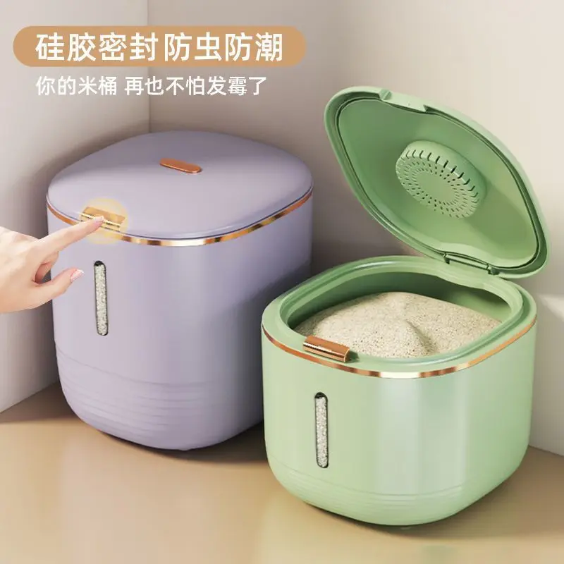Thùng Gạo, Kín Và Chống Ẩm, Chống Nấm Mốc Và Chống Côn Trùng, Thích Hợp Cho Thực Phẩm Gia Dụng, Cấp Thực Phẩm, Hộp Đựng Cơm, Hộp Đựng Ngũ Cốc, Chất Liệu Cấp Thực Phẩm 1