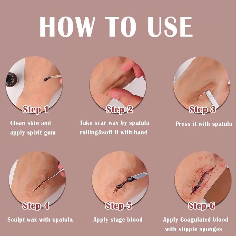 Product Introduction of ￼[NÊN MUA KHI ĐÃ BIẾT DÙNG] Sáp Hóa Trang Scar Wax SFX Tạo Vết Thương Độn Cằm Mũi Hóa Trang Cosplay Makeup Chuyên Nghiệp 1