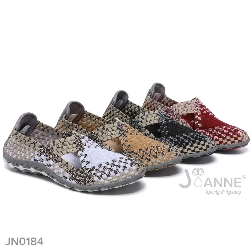 JOANNE Rajut Knit Flats Shoes Wanita #JN0184 0