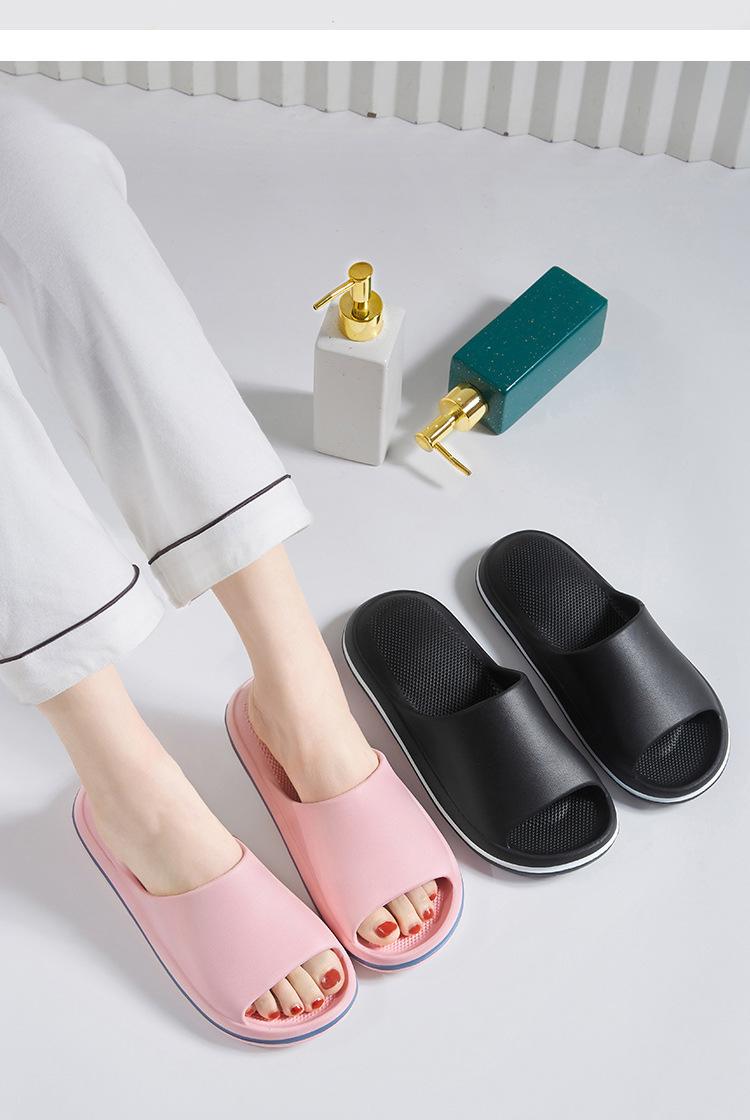 Product Introduction of Stepping on Poop Feeling Slippers for Women, Thick-Soled Couple Outdoor EVA Slippers, Summer Indoor Home Non-Slip Cushion Slippers for Men 2