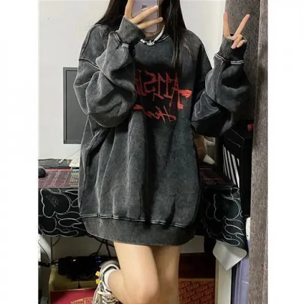 Áo Len Đường Phố Hip Hop, Phong Cách Đường Phố Cao Cấp, Dáng Rộng Vừa Vặn, Ngoại Cỡ, Thích Hợp Cho Mùa Thu Và Mùa Đông, Áo Đôi Hiphop, Hợp Xu hướng Hàng Mới Về 2022 2
