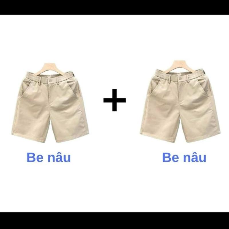 ( COMBO 2 ) Quần Short Nam Kaki From Trên Gối Cạp Khuy Phong Cách Hàn Quốc Thoải Mái Thoáng Mát 6