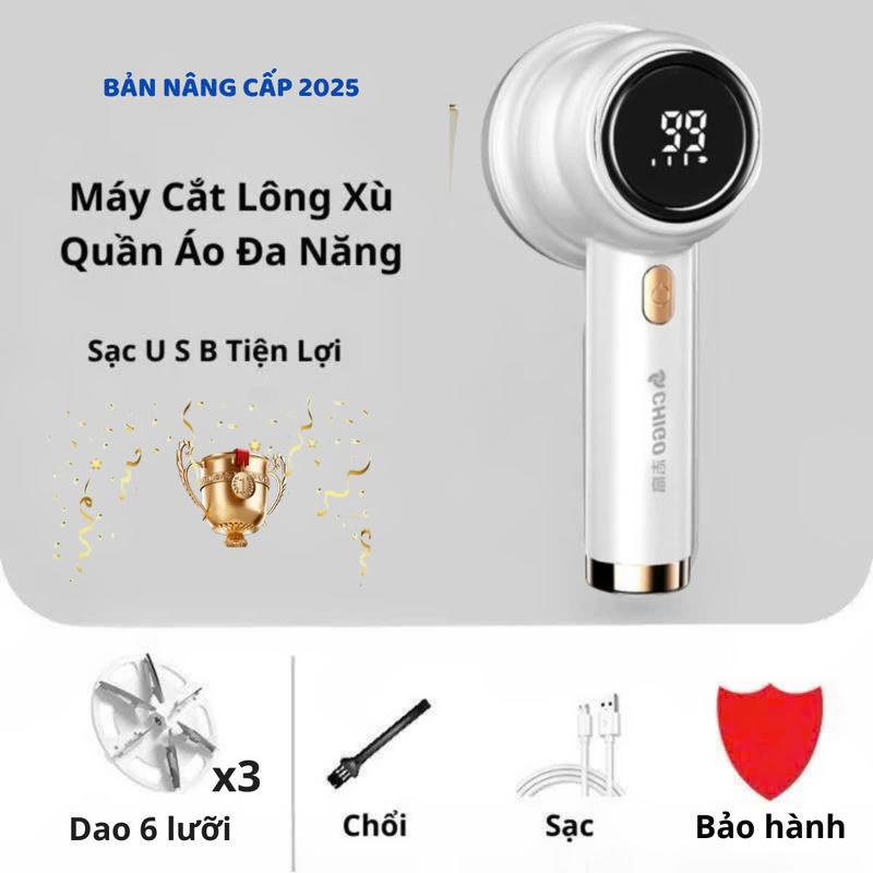 Máy Cắt Lông Xù Quần Áo Chigo Lưỡi Dao Sắc Pin Sạc áo khoác không xù lông áo máy cắt lông xù quần áo, chăn, khăn, gối Làm Sạch dụng  cụ vắt