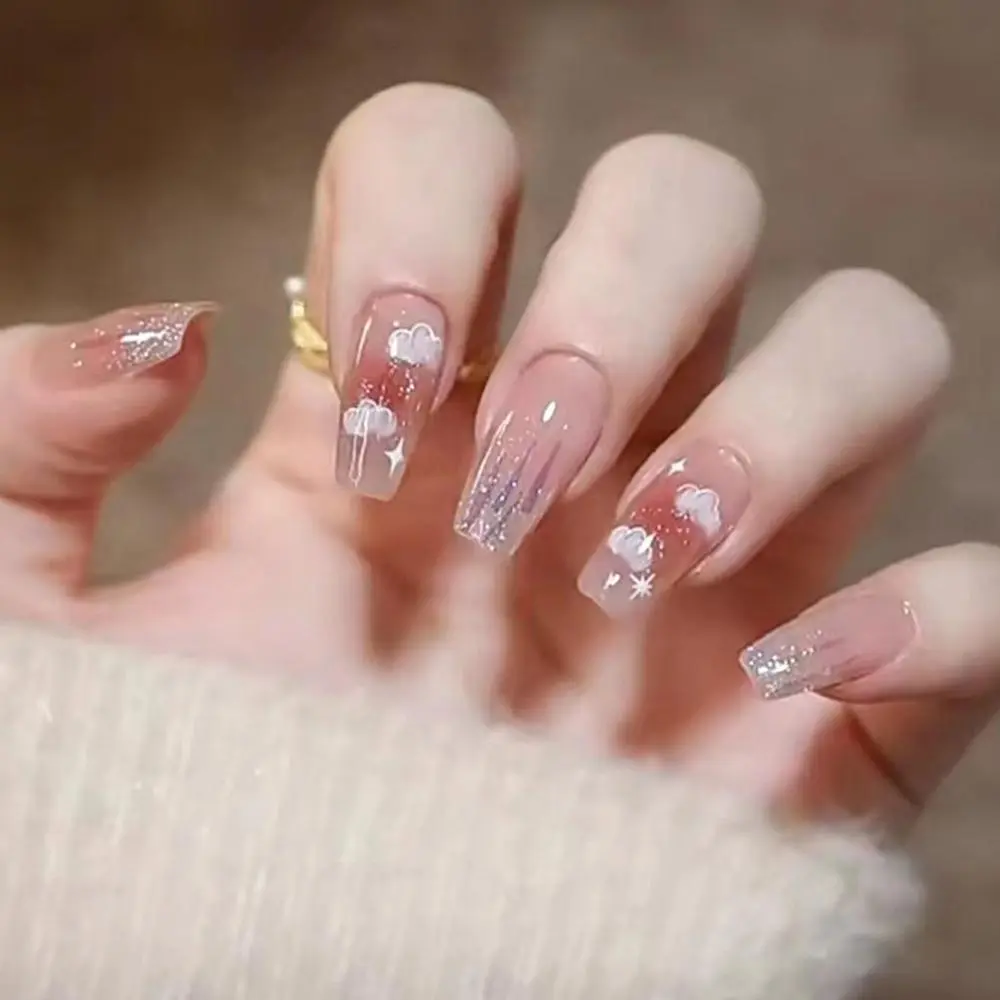 Bộ Móng Tay Giả Thời Trang, Miếng Dán Móng Tay Hoàn Thiện, Có Thể Đeo Được, Nghệ Thuật