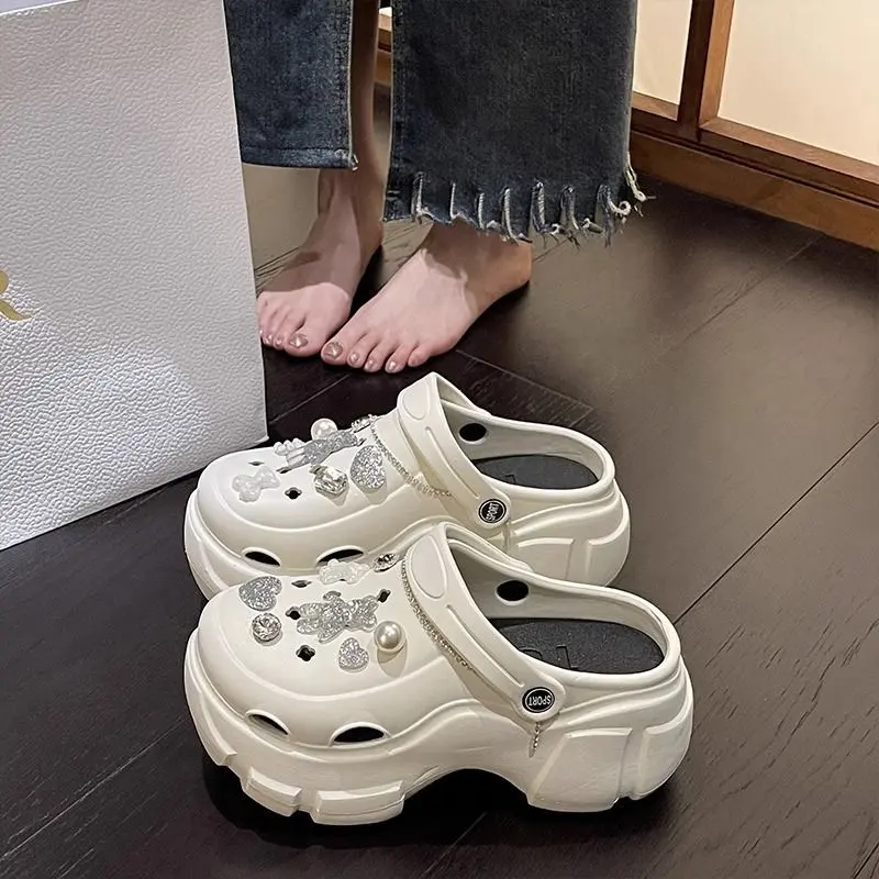 Giày Platform Coros, Dành Cho Nữ, Hàng Mới Về Năm 2024, Giày Mùa Hè, Chống Trượt, Tăng Bánh Muffin, Có Hộp Ngón Chân, Thích Hợp Cho Ngoài Trời Và Bãi Biển, Dép Đi Biển