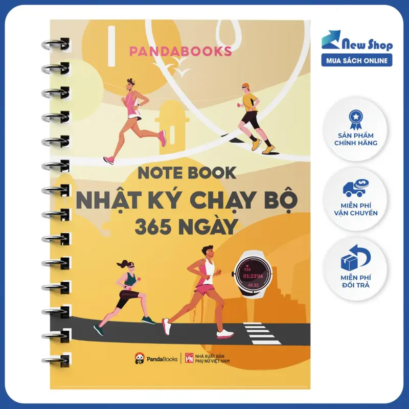 Sách - Note Book Nhật Ký Chạy Bộ 365 Ngày - PD - Newshop 0