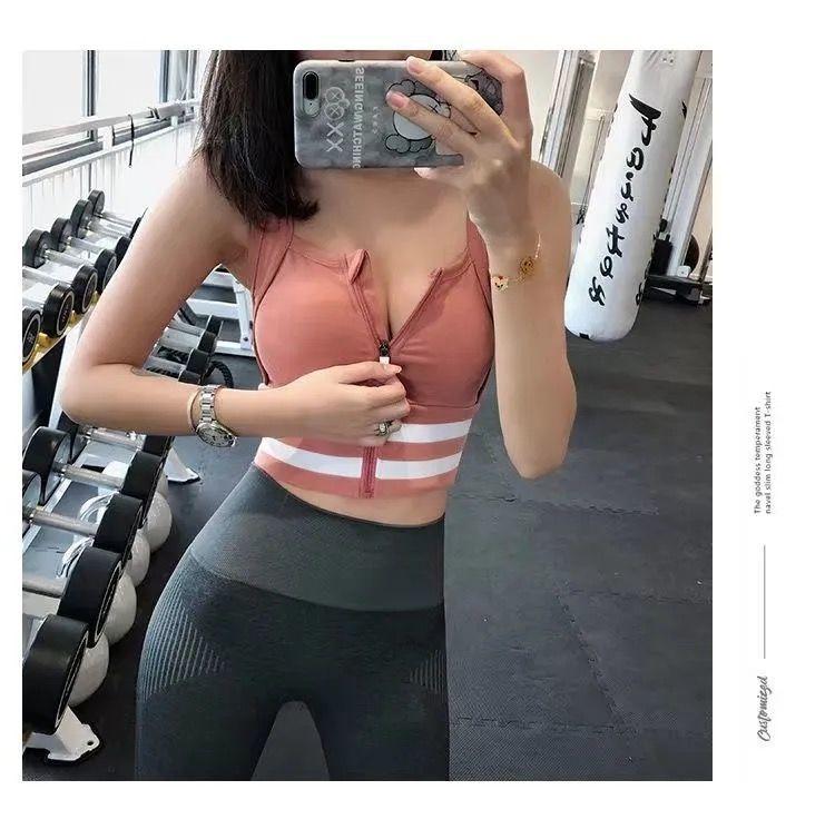 Product Introduction of Áo Ngực Thể Thao, Dành Cho Nữ, Chống Sốc, Thích Hợp Chạy Bộ, Thể Dục Và Yoga, Kiểu Áo Vest, Có Thể Mặc Ngoài Áo Ngực, Khóa Kéo Trước 11