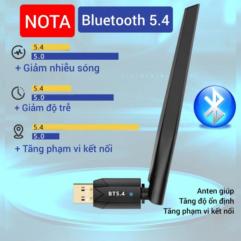Usb Bluetooth 5.4 5.3 5.1 5.0 kết nối thiết bị Chuột Loa Tai nghe Bàn phím và usb wifi + Bluetooth dùng cho Máy bàn Laptop PC