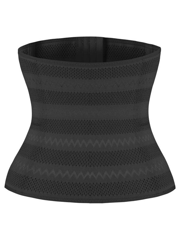Women's Solid Color Waist Trainer, Summer Wear 2024, Comfort Tummy Control Adjustable Hooks Waist Cincher for Women, Belly Slimmer Shaper for Daily Wear, Summer Wear, Waist Trainer, Shapewear Tummy Control 1