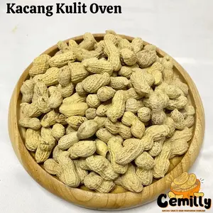 [CEMILLY] 1 Kg/500gr Kacang Kulit Oven Kacang Kulit Sangrai Cemilan Snack Kiloan Bebas gula