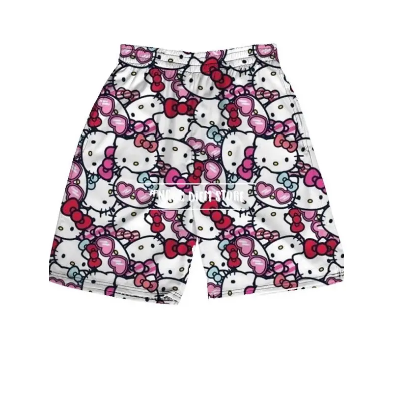 Quần Hello Kitty Hoạt hình nam nữ, quần đi biển, kỉ yếu 6
