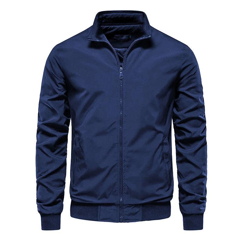 Áo khoác dù dày cán nam mẫu phong cách thanh lịch Menswear Jean Kem Jacket Dài Tay Đen Kaki áokhoác danhung