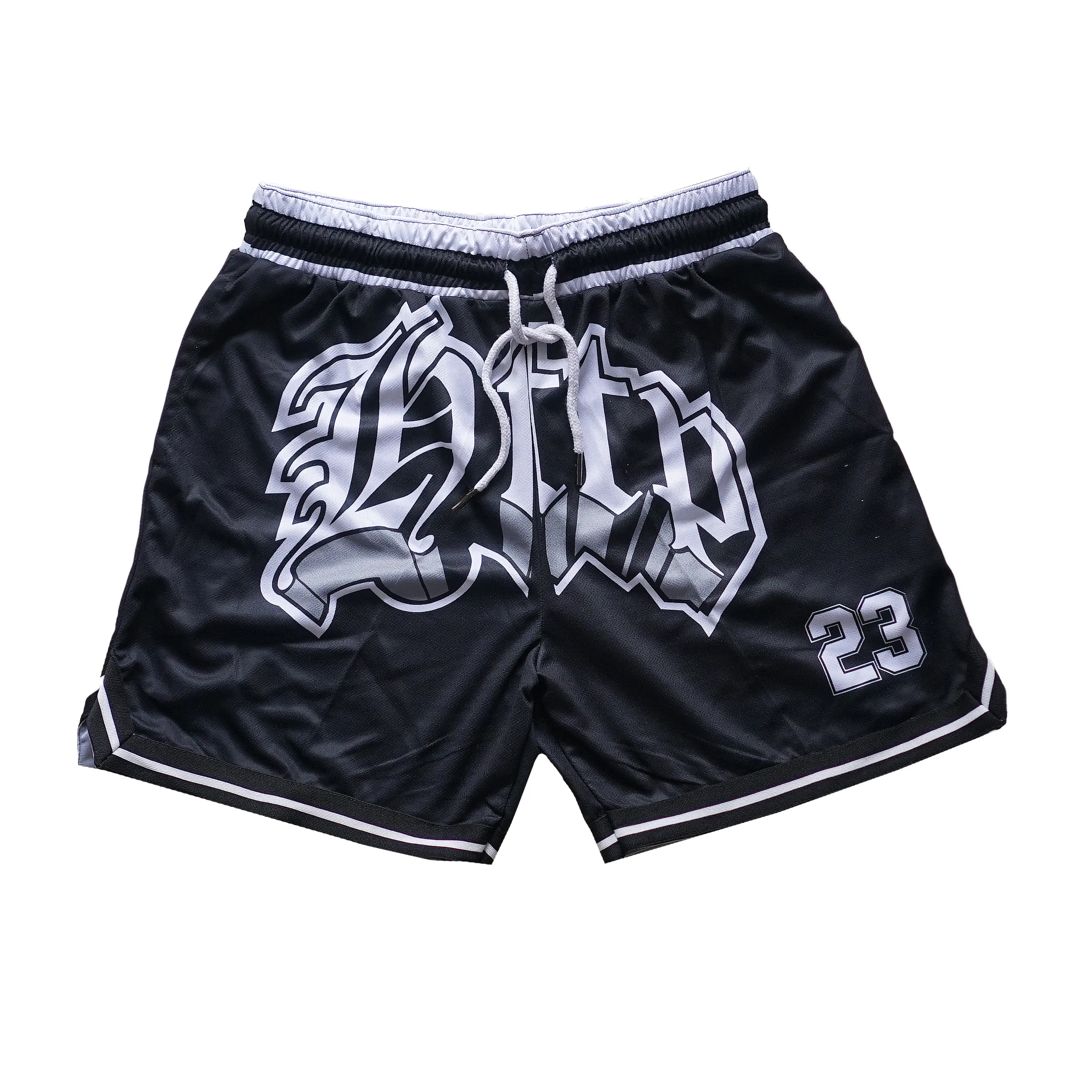 Celana Pendek Olahraga Basket Boardshort Sweatshort Santai Sport Regular Dry Fit Benzema Full Printing Tigre