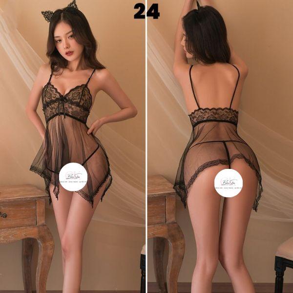 CK16 - Bộ đồ nội y gợi cảm thiết kế dạng lưới phối ren