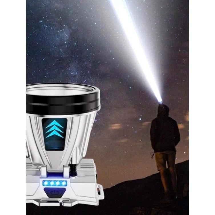 Đèn Pin Đội Đầu  Size To Siêu Sáng Chống Thấm Nước,Đèn Chiếu Sáng Sạc UBS/TYPE