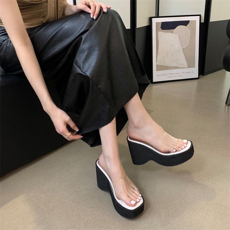 V305 :9CM / Chuẩn Size : Xuồng cao gót phối quai Meka trong mềm NHẸ ÊM mang phong cách sang chảnh , tiểu thư công chúa nhẹ nhàng hợp mang đi tiệc đi làm Dép Nữ DamiiShoes