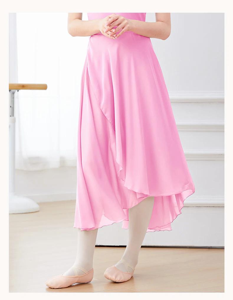 Product Introduction of Ballet Skirts Women Long Chiffon Dance Skirt Fairy Chiffon Long Ballet Tutu Dress Dance Costumes Tie Up Dress 10