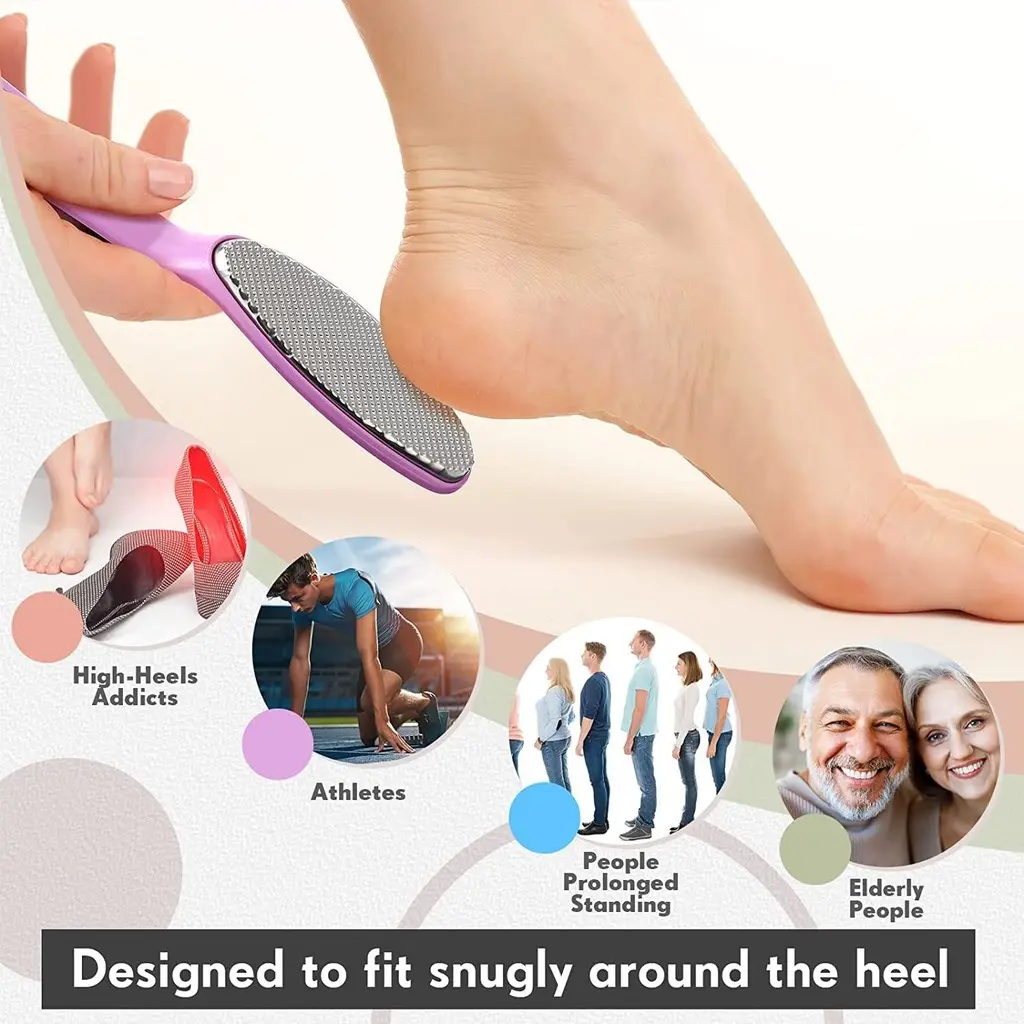 Alat Penghalus Tumit Telapak Kaki Pecah-pecah Kikir Pengupas Pembersih Kulit Kering Mati Perawatan Pengikis Kapalan Pedicure Foot Rasp Callus Remover Scraper Heel Grater Hard Dead Skin Foot Care Tool