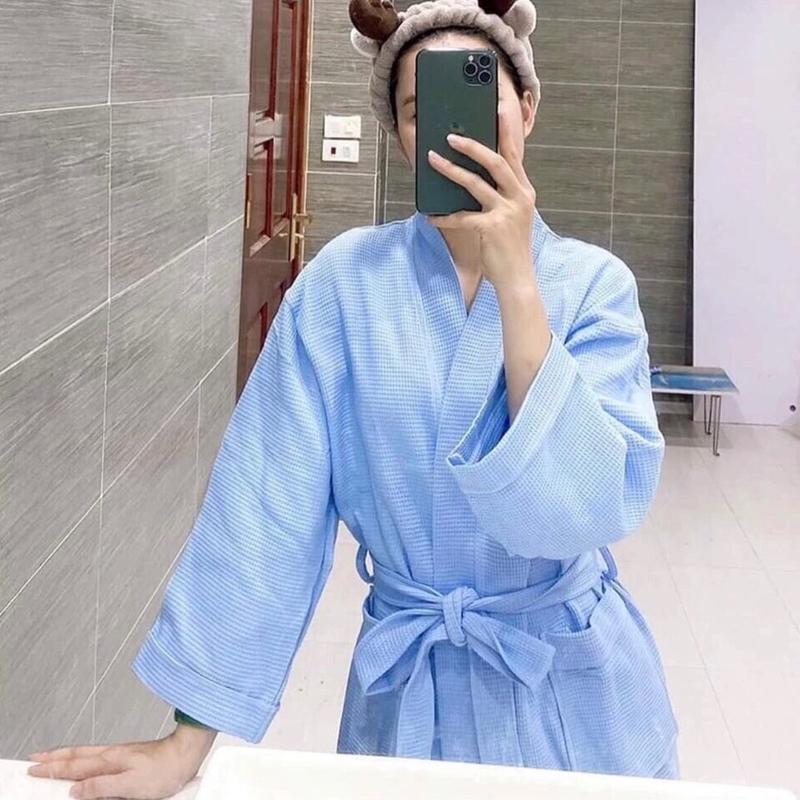 Áo choàng tắm  , chất liệu cotton cao cấp Nữ Dress 2