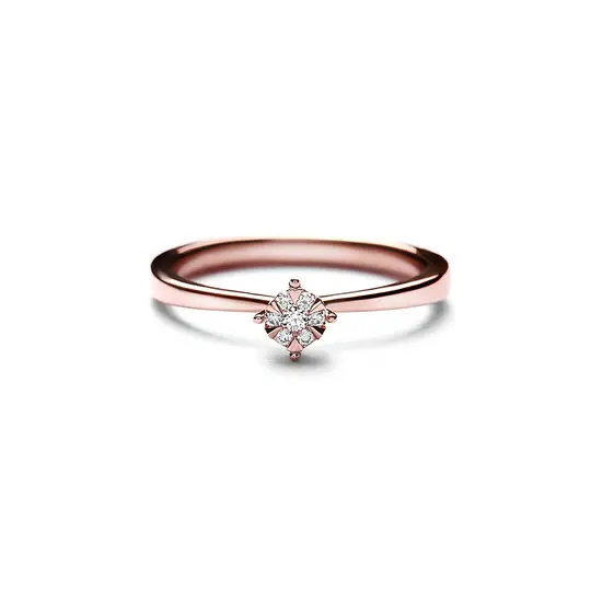 Lino and sons - Cincin Berlian F VVS (Ariana Diamond Ring)