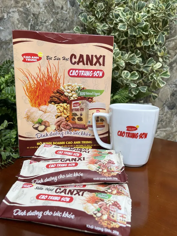 Bột Sữa Hạt CANXI CAO TRUNG SƠN Tặng 1 Ly sứ Chua Đường 5