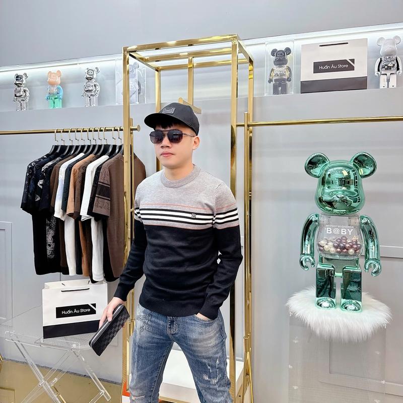 Mã 022 : Áo Len Thu Đông Quảng Châu Cao Cấp Menswear Nam Cổ Tròn 0