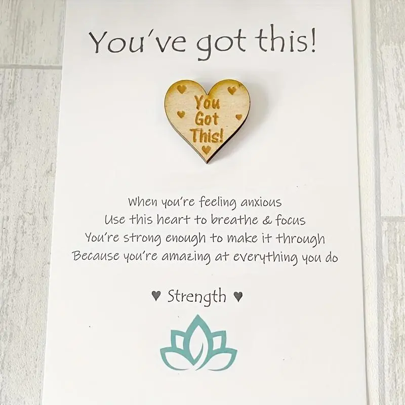 You've Got This Heart Shaped Pocket Hug Token, 1 Count Encouragement Gift for Friend Family, Strength Gift, Teenage Girl Gifts 5