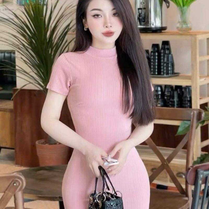 Váy/Đầm BoDy Liền Thân Chất Len Tăm Dày Dặn Phom Ôm Hack Dáng Che Bụng Siêu Tốt 5