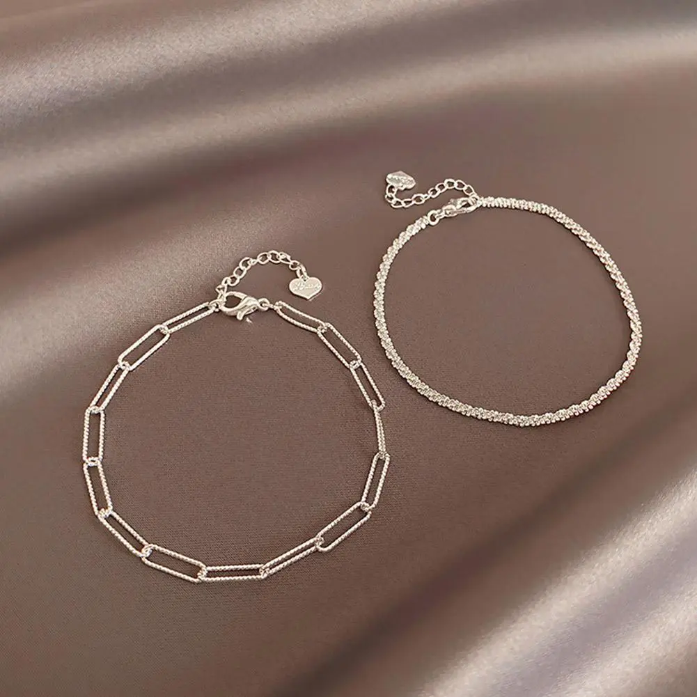 Vòng Tay Lấp Lánh Ngôi Sao Bầu Trời, Thanh Lịch, Dành Cho Cặp Đôi, Sáng Bóng Và Cá Tính, Phụ Kiện Thời Trang, 1 D0B4