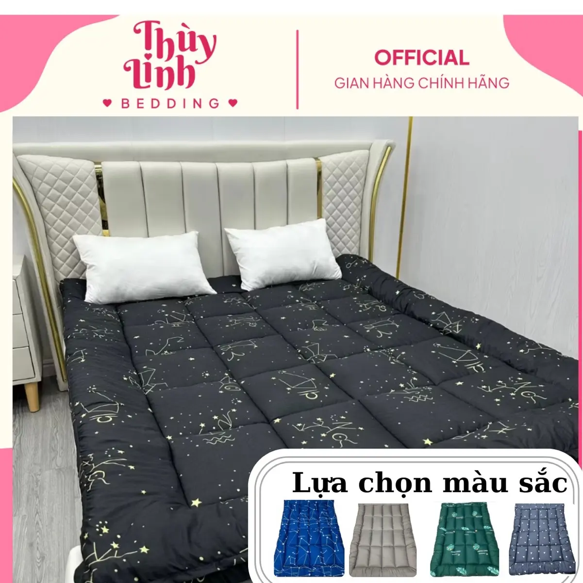 [ Mẫu Tổng Hợp ] Đệm topper trải sàn dày 6p  , nệm trải sàn , trải giường , đủ kích thước