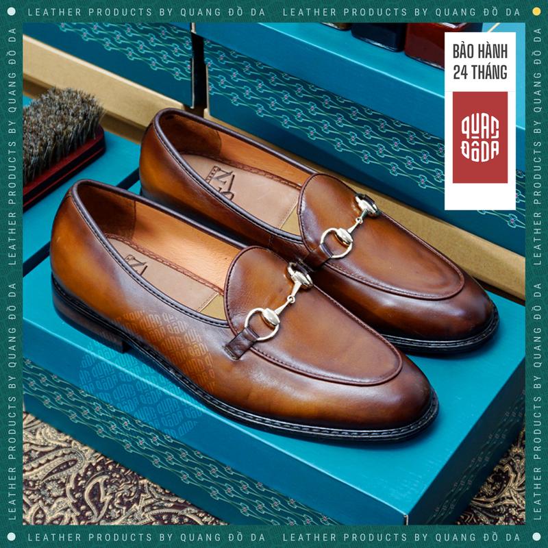 Product Introduction of Giày Loafer Nam Da Bò Thật Cao Cấp Đế Phíp Gỗ Màu Nâu Bò LFP_01A, Bảo Hành 24 Tháng, Đế Khâu Chắc Chắn | Quang Đồ Da 11