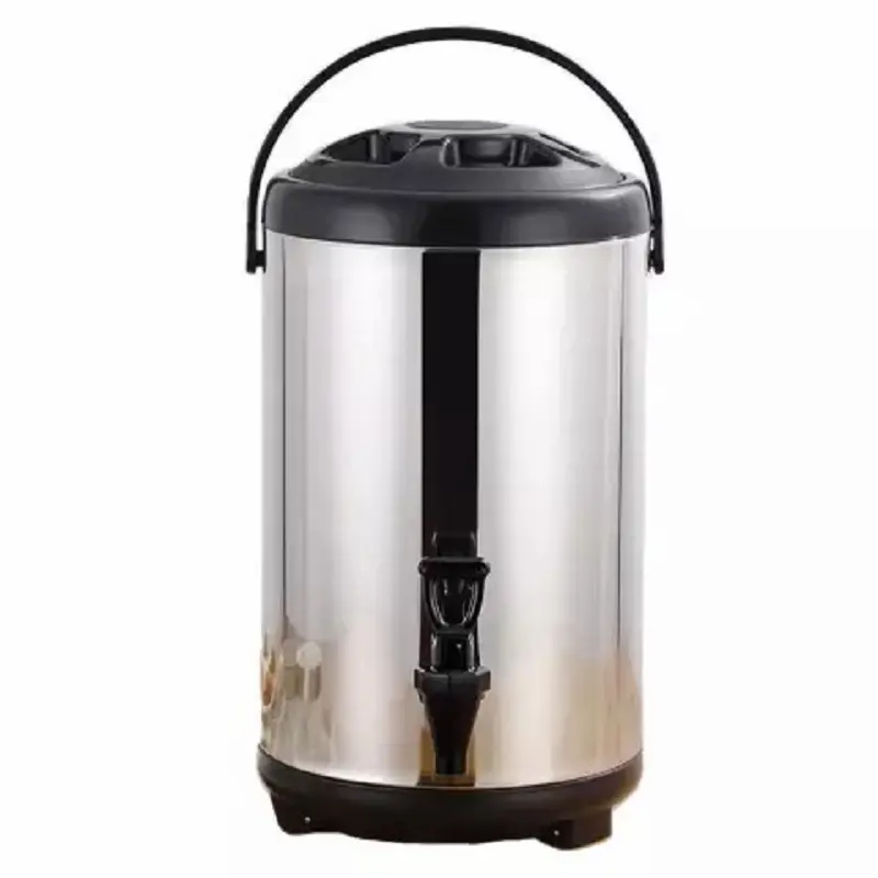Dispenser Air Minuman Milk Tea Bucket Water - Drinking Jar Barrel Jug Stainless Steel 10 Liter, Elegan & Anti Karat, Tahan Suhu 8 Jam, Cocok untuk Arisan & Katering - Kitchenware