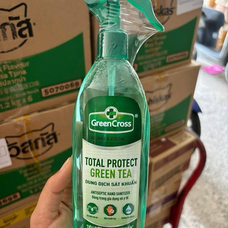 ￼Dung dịch rửa tay , Xịt GREEN CROSS Hương Tự Nhiên , Hương Trà Xanh. 100ml , 70ml , Gel 60ml Trà Xanh 1