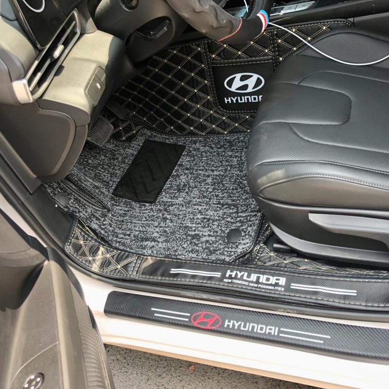 Huyndai Elantra Thảm 6D Full viền bậc cửa inlgo hãng xe 4