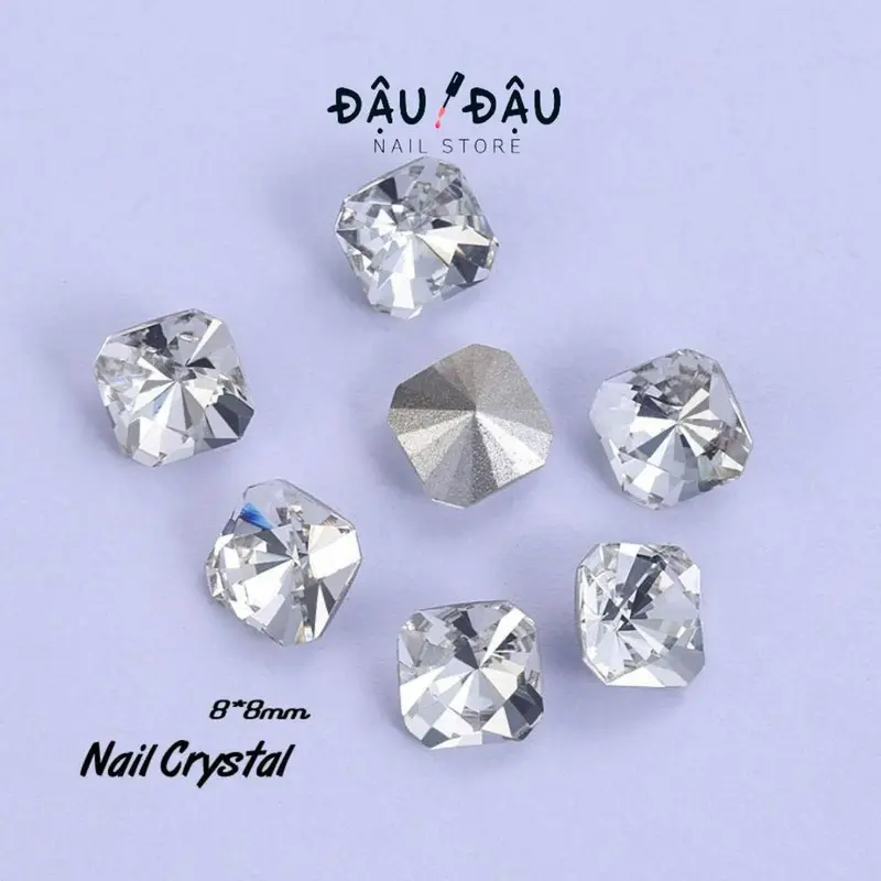 Lẻ 01 viên đá giả úc K9 Pha lê đủ hình đính móng - Phụ kiện làm nail   - Đậu Đậu Nail Store 4