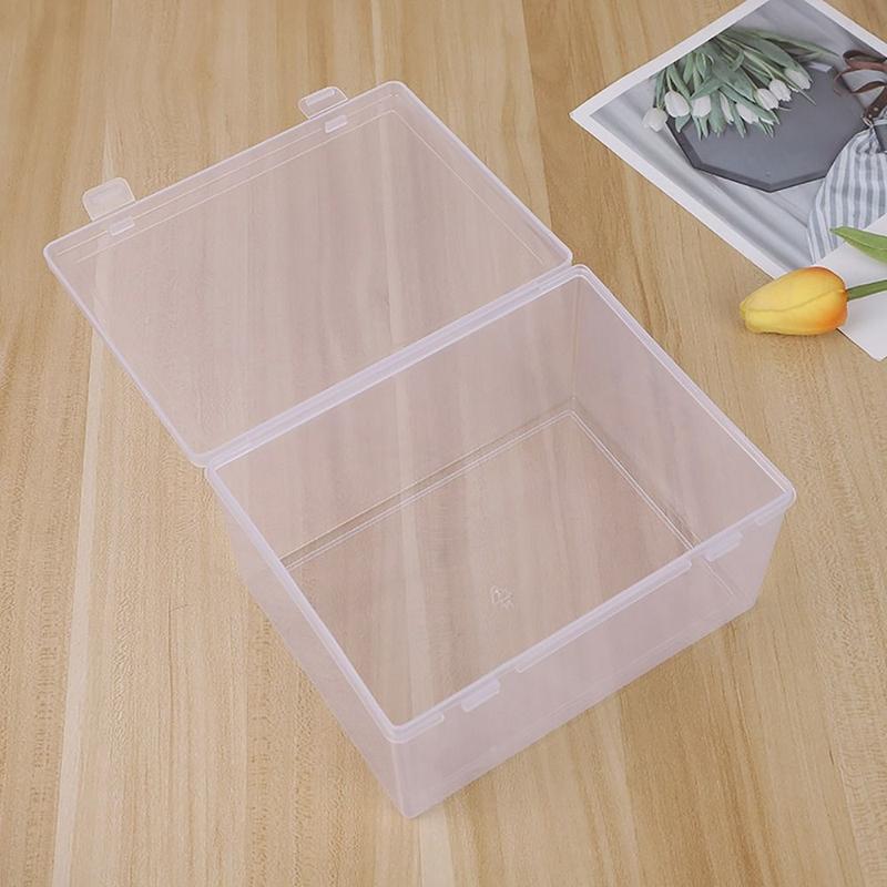 Product Introduction of Hộp lưu trữ dày chống bụi, Hộp lật hình chữ nhật Cầm Tay Có sẵn trong các kích cỡ Nhỏ, Trung Bình và Lớn, Hộp nhựa trong suốt, Thích hợp cho thuốc, đồ trang sức, hoa tai, mỹ phẩm, 1 cái 19