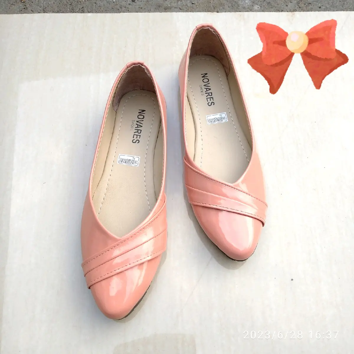 sepatu wanita flat shoes mules sepatu kerja rn094