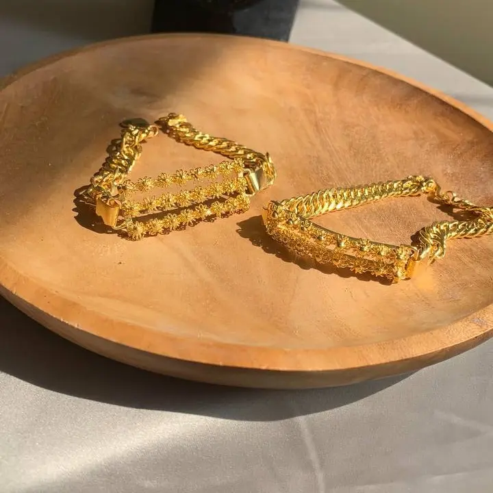 Perhiasan Gelang Matahari Lapis 24k 2