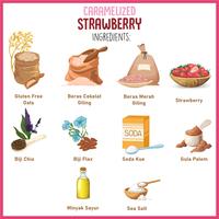 Gambar Gluten Free Cookies Caramelized Strawberry 75 Gram dari VERLINOLA Kota Administrasi Jakarta Selatan 4 Tokopedia