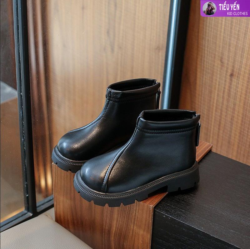 Tiểu Yến KID G209- Boot da mềm dáng cổ ngắn bé trai bé gái size23-36